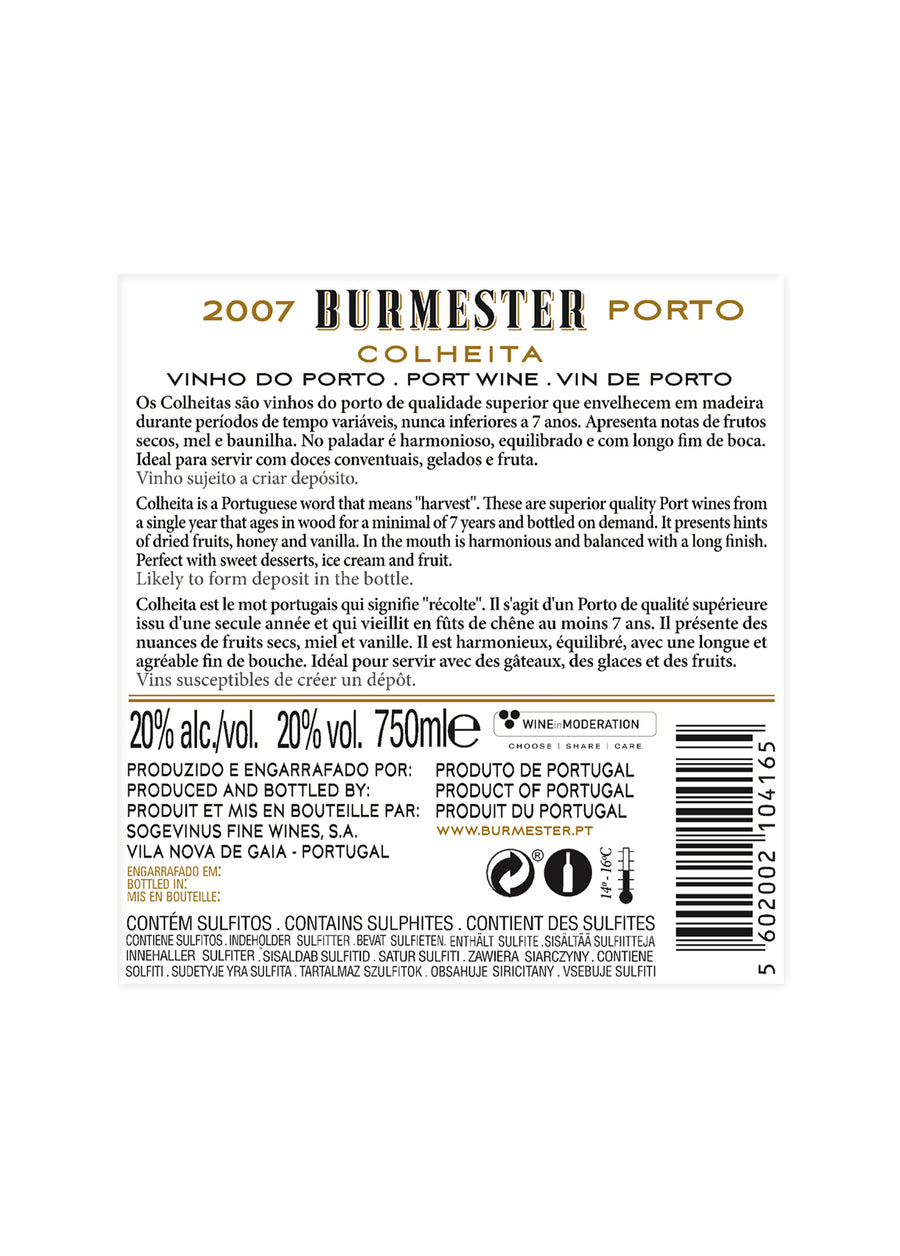 BURMESTER COLHEITA 2007 TAWNY