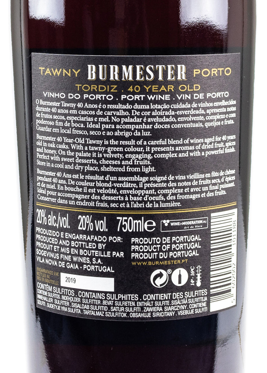 VINHO DO PORTO - BURMESTER 40 ANOS TAWNY