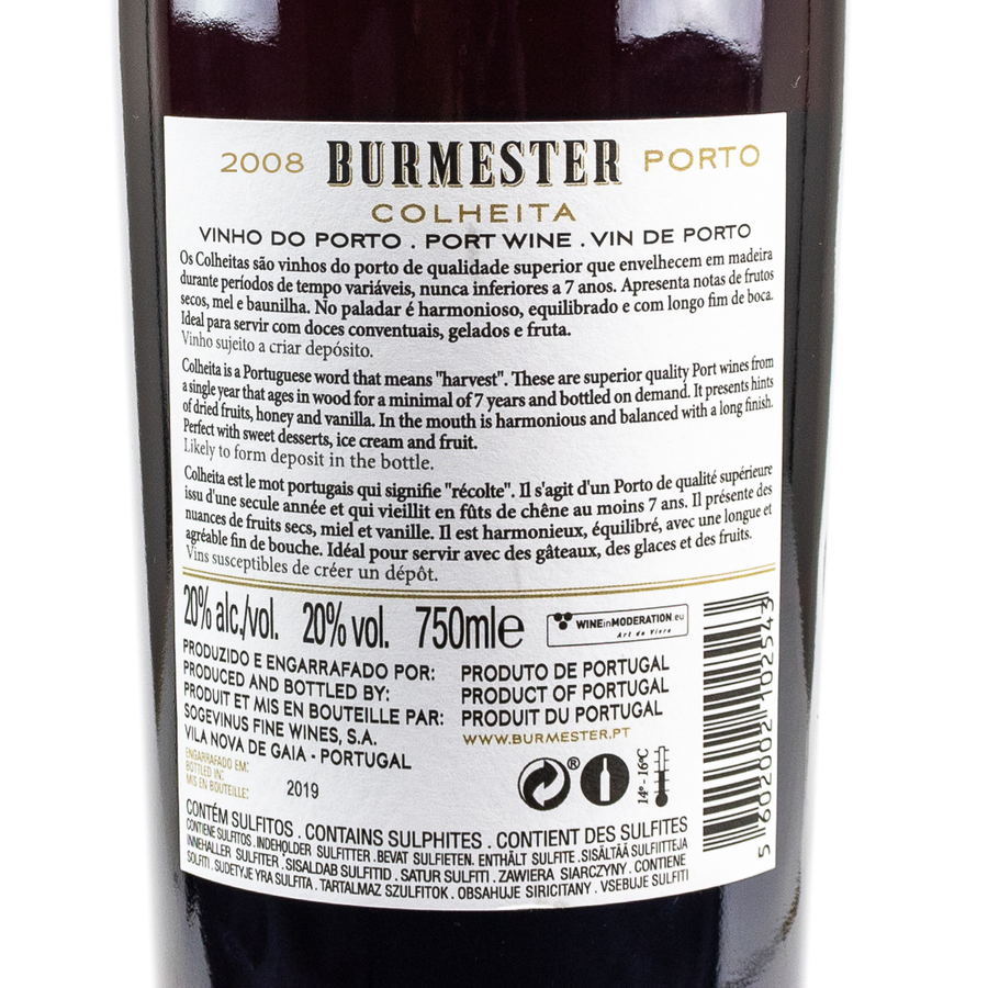 BURMESTER COLHEITA 2008 TAWNY