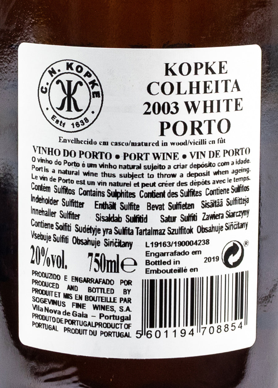 KOPKE COLHEITA 2003 WHITE PERSONALIZADO
