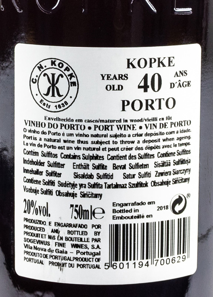 KOPKE 40 ANOS TAWNY PERSONALIZADO
